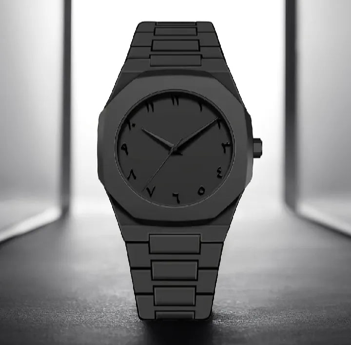 Black Arabic Aura Watch For Men | Luxury Style & Eleegent  Watch for Men