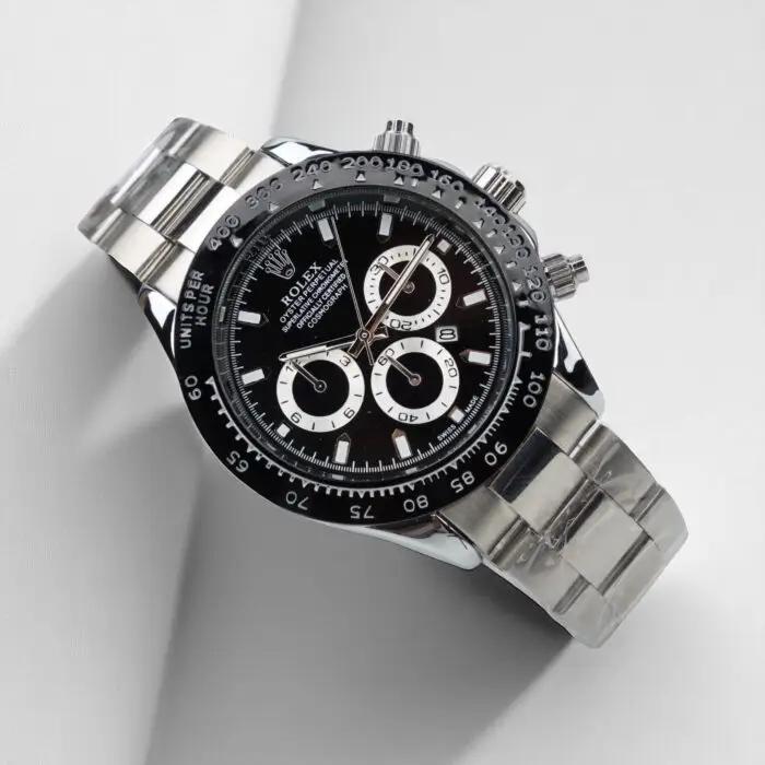 Luxury Black Dial Wrist Watch for Men | Premium Stylish Stainless Steel Men’s Watches – Classic Watches for Men